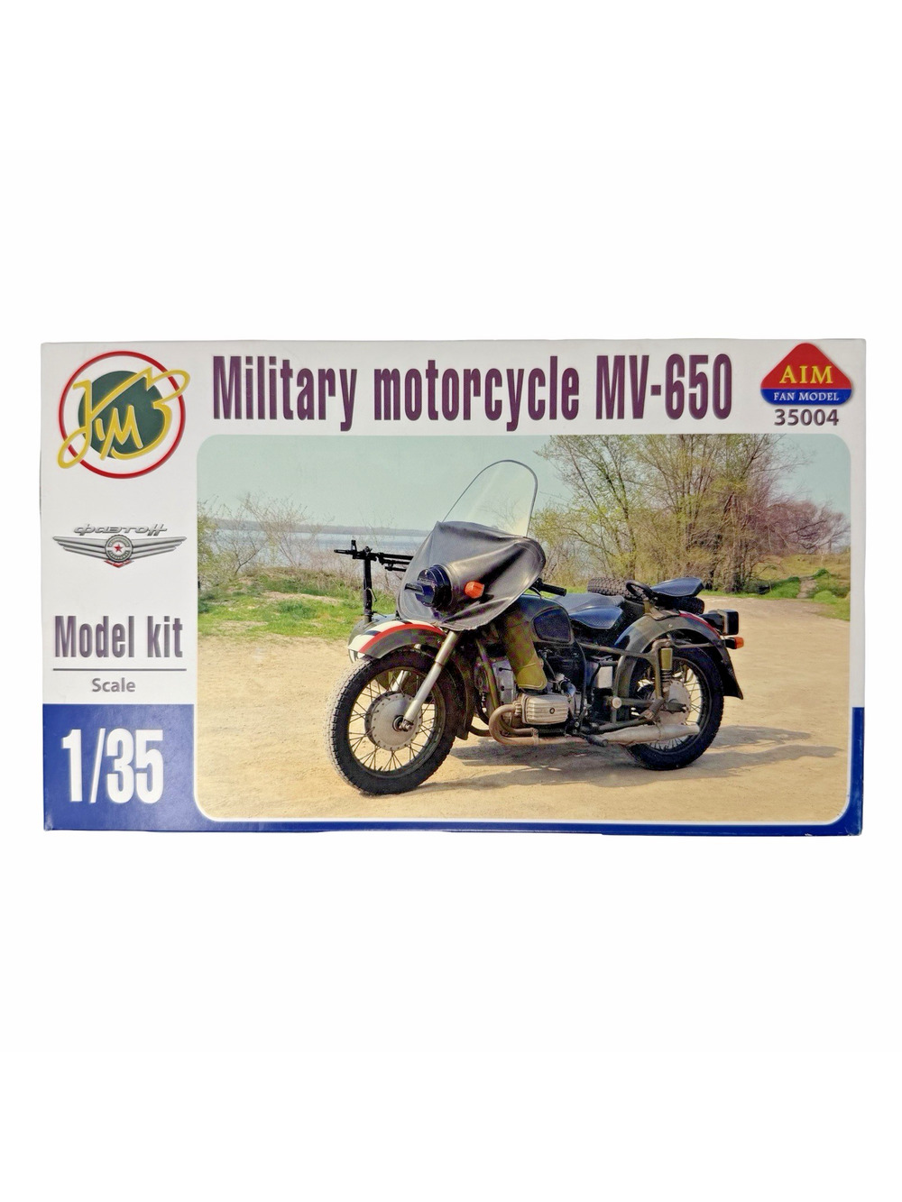 AIM Fan Model MV-650 Military Motorcycle 1/35 Scale Model Kit NOS Ukraine